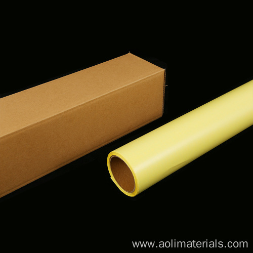Hot Sale Yellow Liner Cold Lamination Film Materials PVC Cold Lamination Film Roll